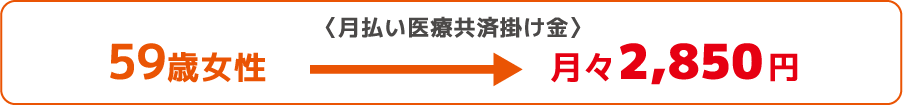 〈月払い医療共済掛け金〉